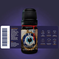 Sz Essentials Evil Eye diffuser drops ready to scent a meditation space