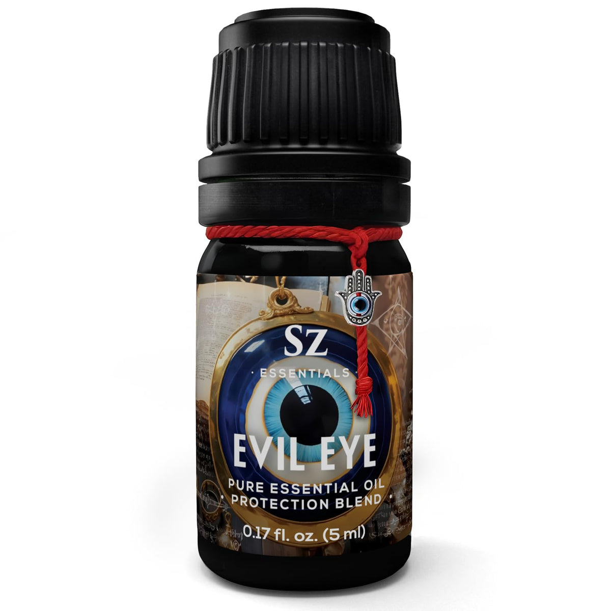 Sz Essentials Evil Eye oil bottle ready for cleansing rituals and energy work