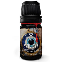 Sz Essentials Evil Eye oil bottle ready for cleansing rituals and energy work