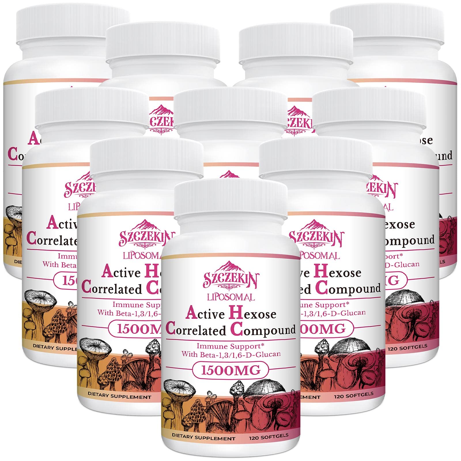 SZCZEKIN 1500mg liposomal compound bottle highlights high potency for daily wellness
