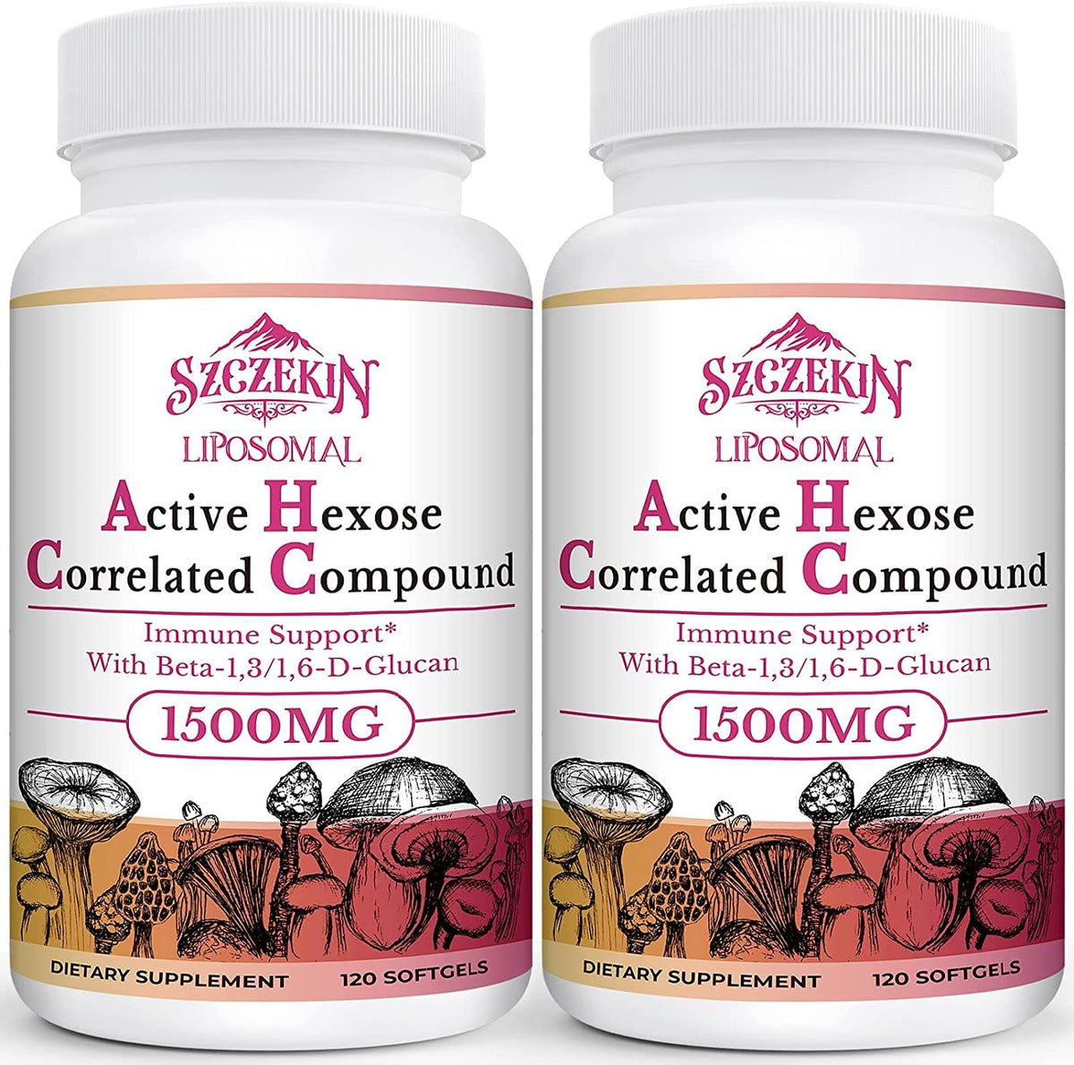 SZCZEKIN 1500mg liposomal bottle highlighted for high potency and daily use.