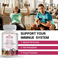 SZCZEKIN immune-support activity graphic suggesting potential immune system benefits.