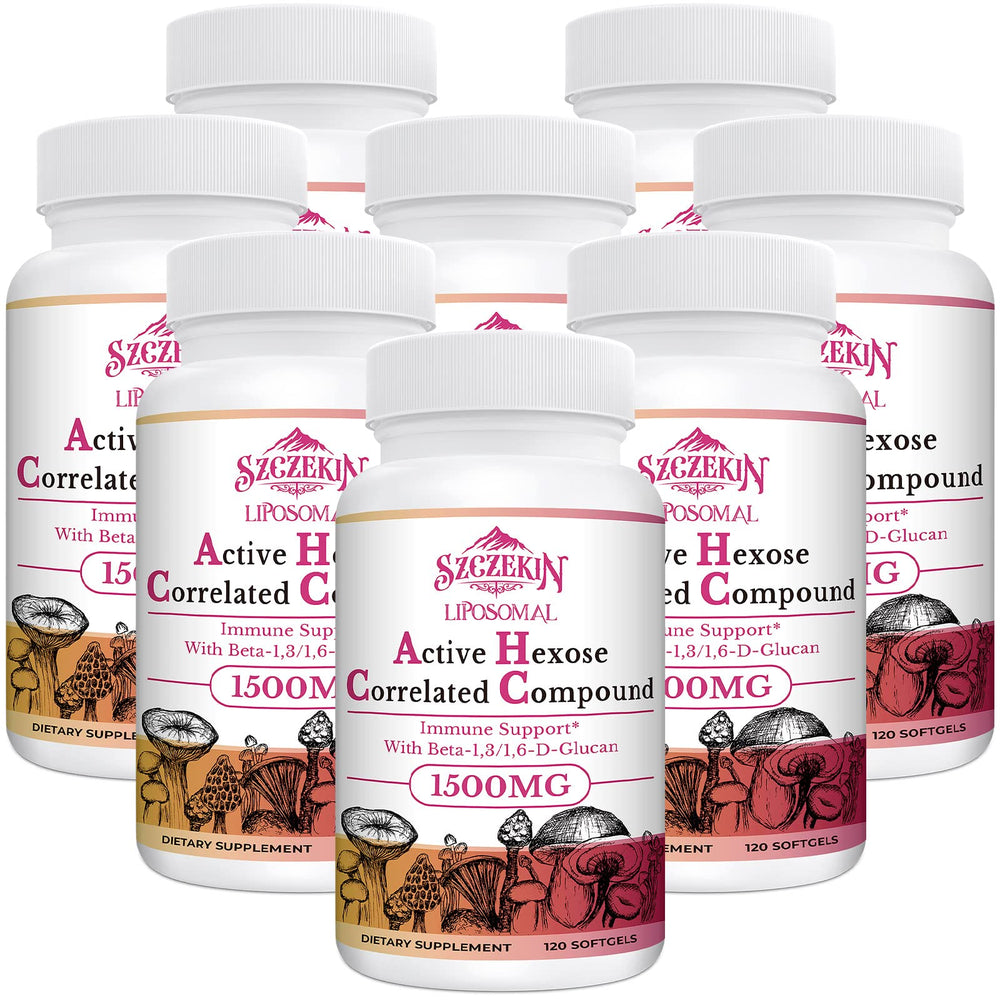 SZCZEKIN liposomal hexose compound bottle highlighting 1500 mg potency for daily immune support.