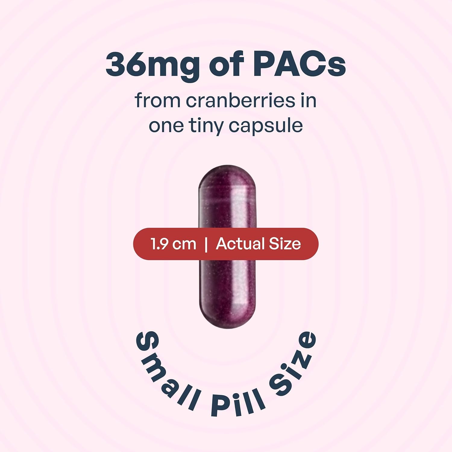 Szio+ Utiva Cranberry PACs capsules close-up for easy daily use