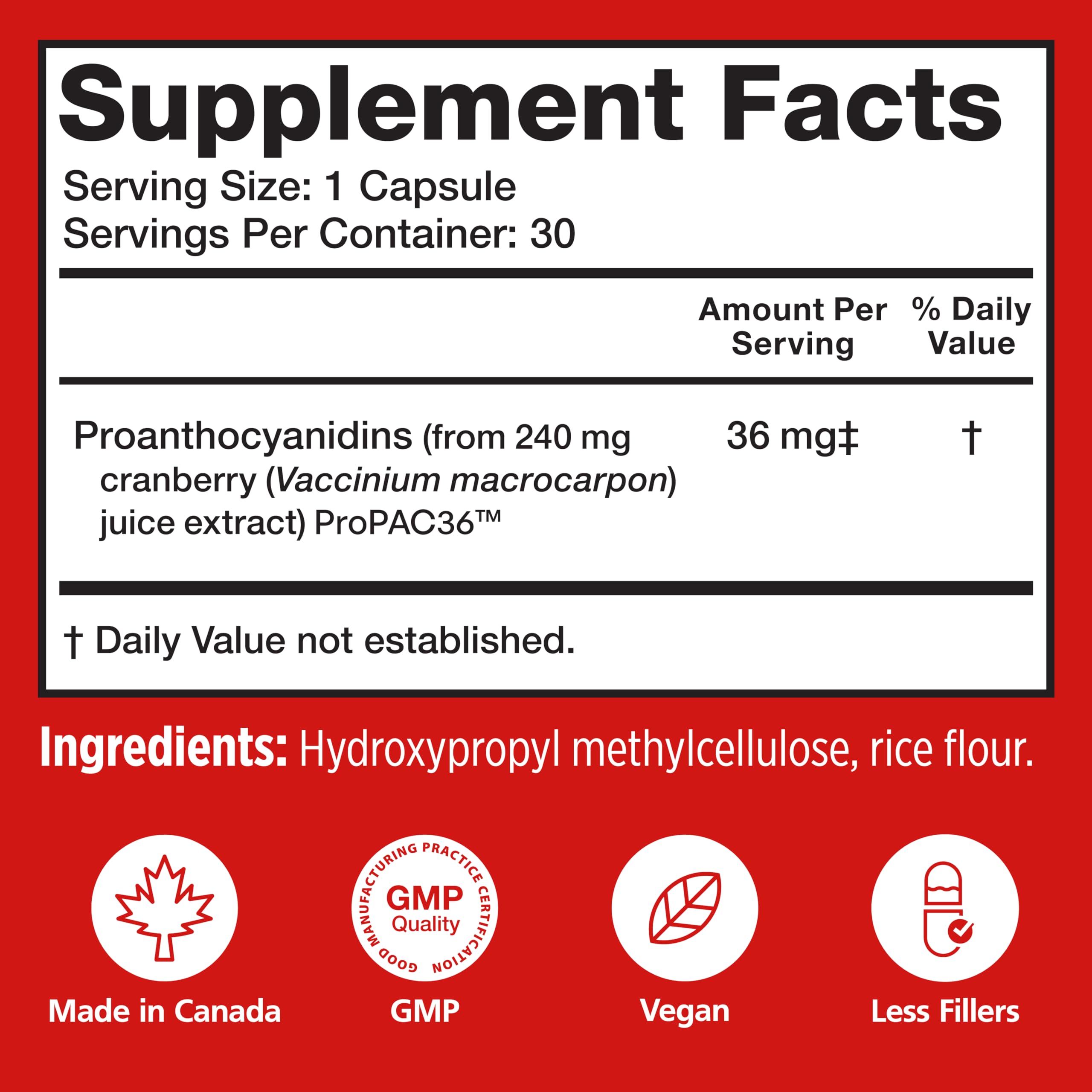 Szio+ Utiva Cranberry PACs daily-use capsules in a routine
