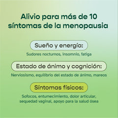 Szio+ UTIVA Menopause Relief bottle back label highlights ingredients and hormone-free formulation.