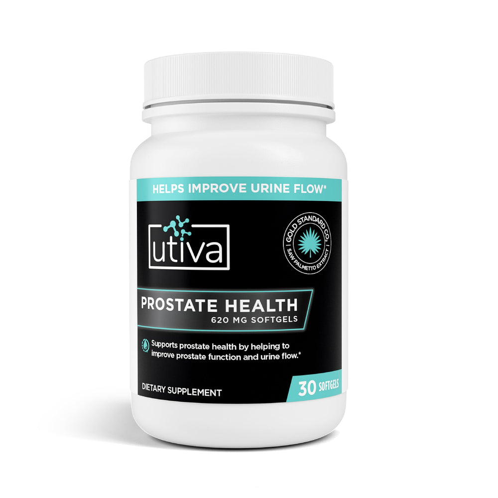 Szio+ Utiva Prostate Health bottle promotes daily urinary comfort.