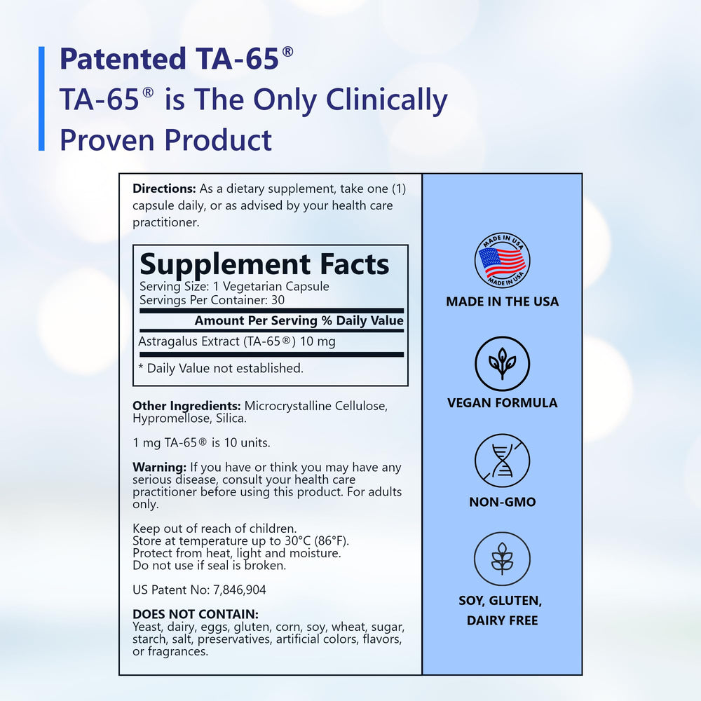TA Sciences daily dosage capsules convenient for routine wellness.