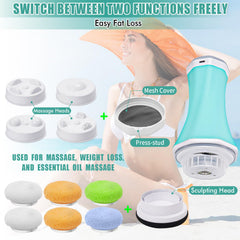 Taefoqun sculpting head in use for precise body shaping and massage