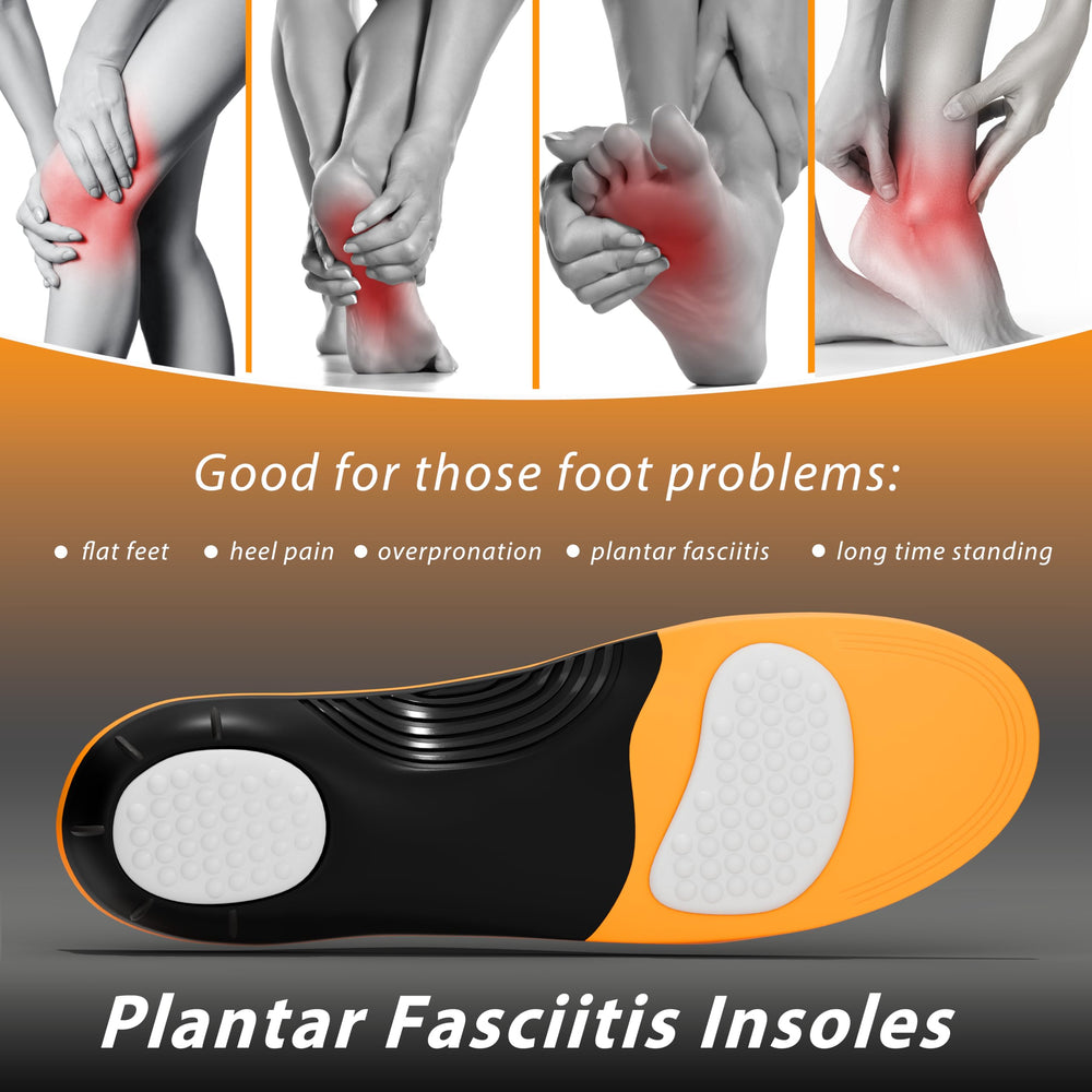 TAEPUSR arch-support insoles orange improve foot stability for men and women