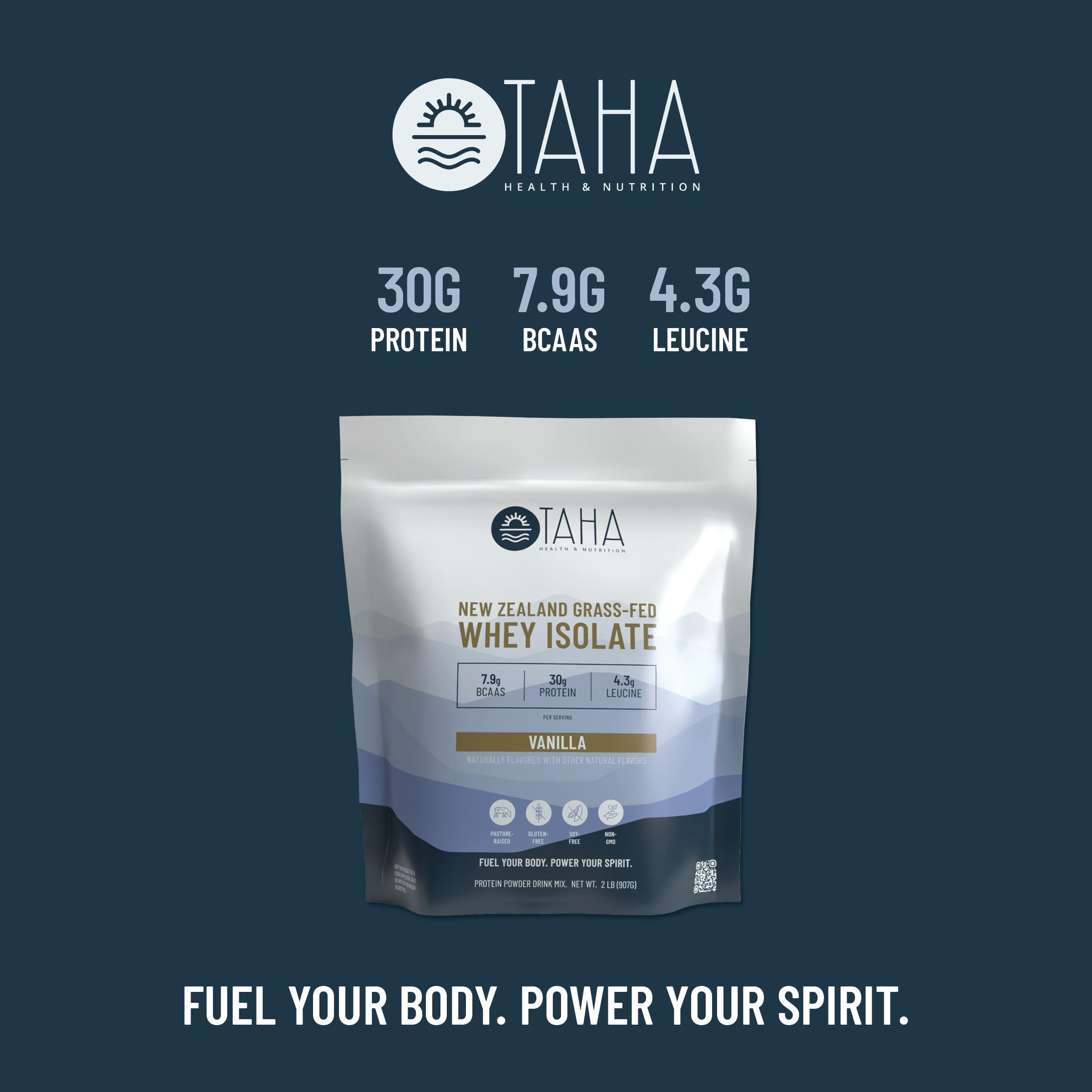 Taha Health & Nutrition vanilla whey isolate blended with oats for breakfast.
