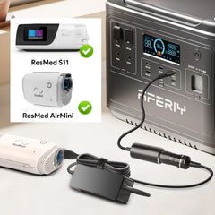 TAIFU AirSense 11 DC adapter compatibility chart shows broad ResMed support