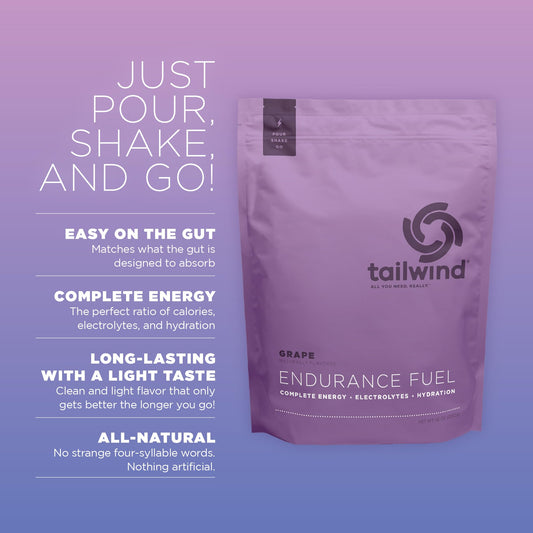 Tailwind Endurance Fuel bottle with mixed drink delivering hydration on the go