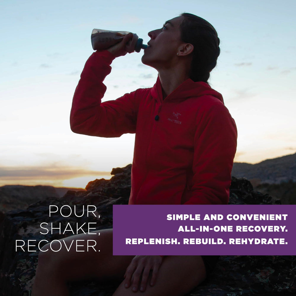 Tailwind Nutrition Recovery Mix 20-serving pouch shows portable post-workout nutrition