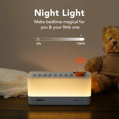 TAKOO ambient breathing light modes creating a relaxing room ambiance.