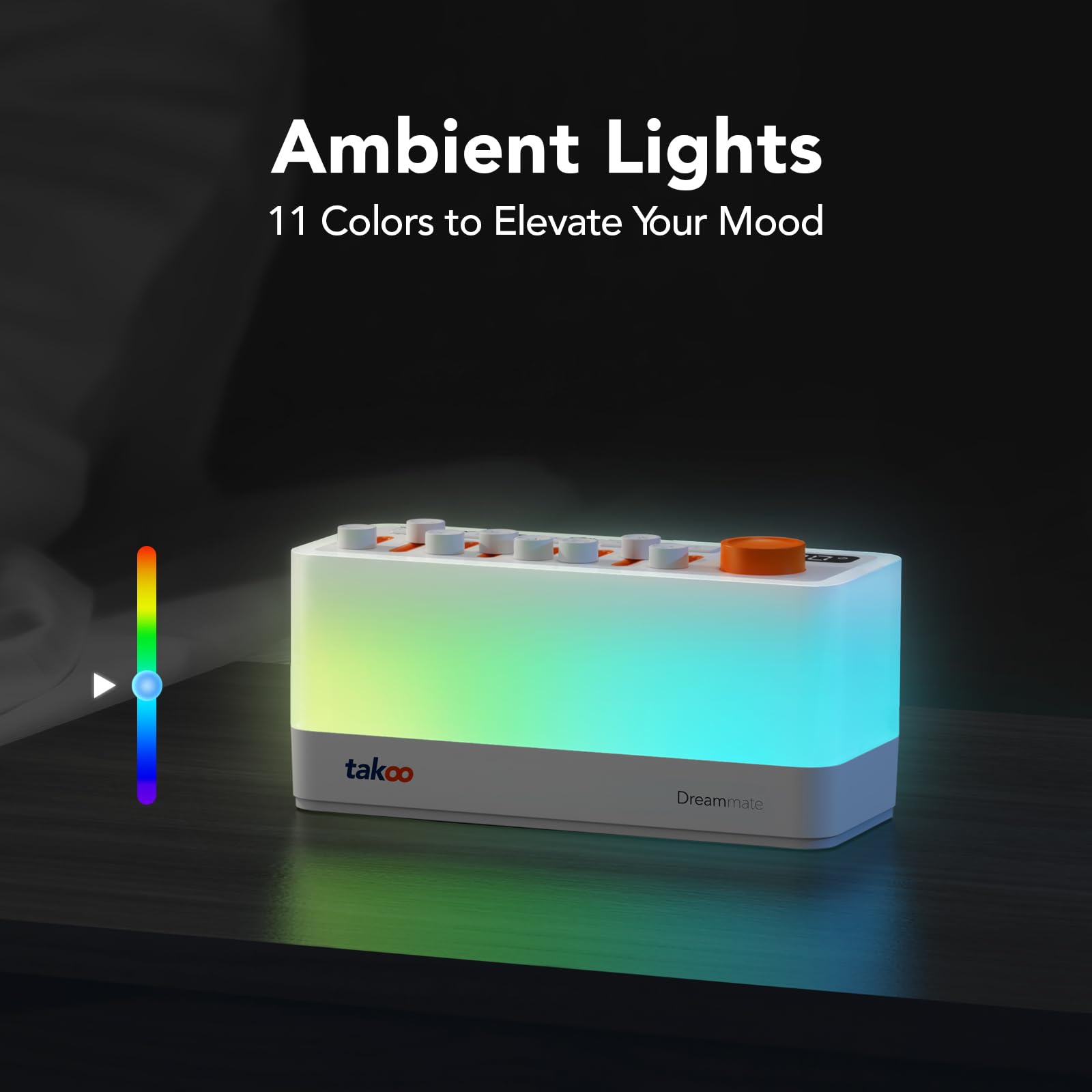 TAKOO timer feature with auto shut-off for a worry-free night.