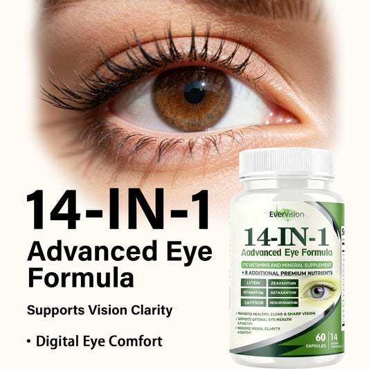 TakTuqa Evervision 14-in-1 capsules-closeup highlights the easy daily dose for eye support.