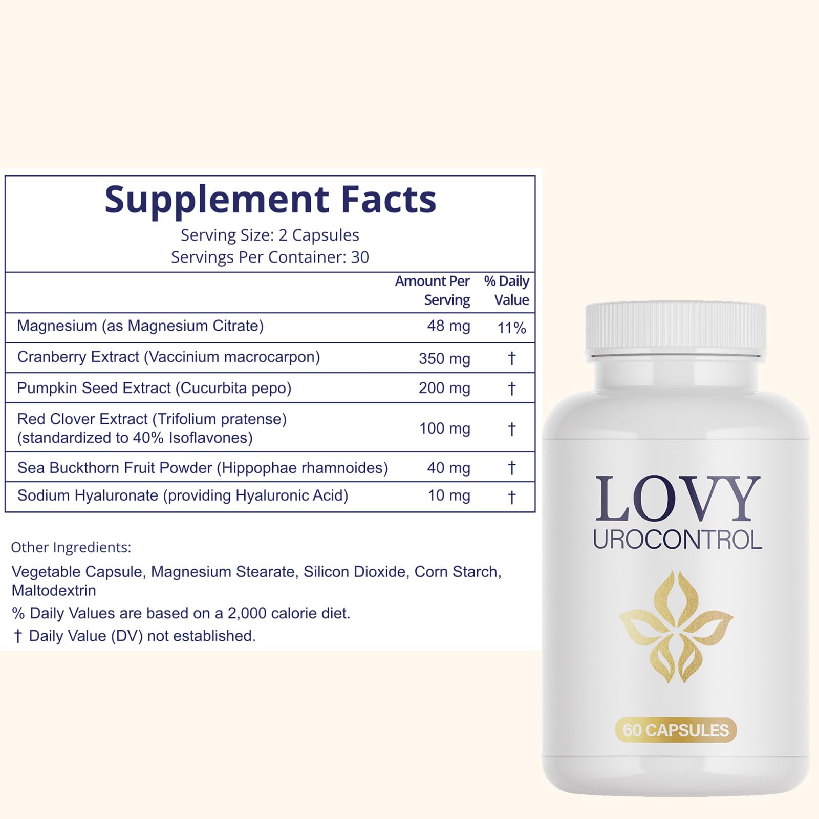 Lovy capsules beside water glass ideal for on-the-go days