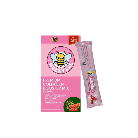 Tala Glow Hubby Bee collagen sachet in watermelon flavor for radiant skin support