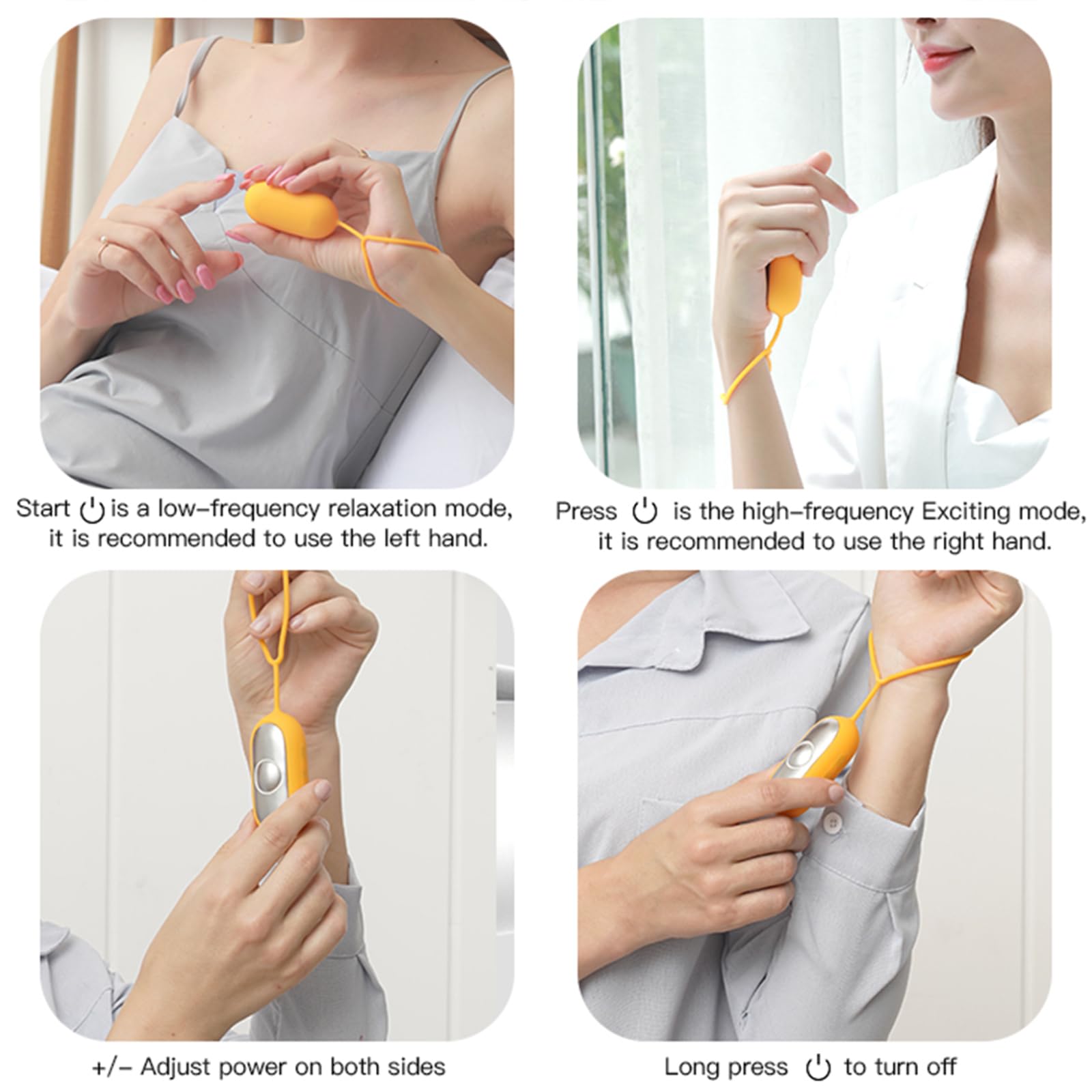 TALENTBABY device with adjustable intensity enables personalized relaxation sessions anywhere.