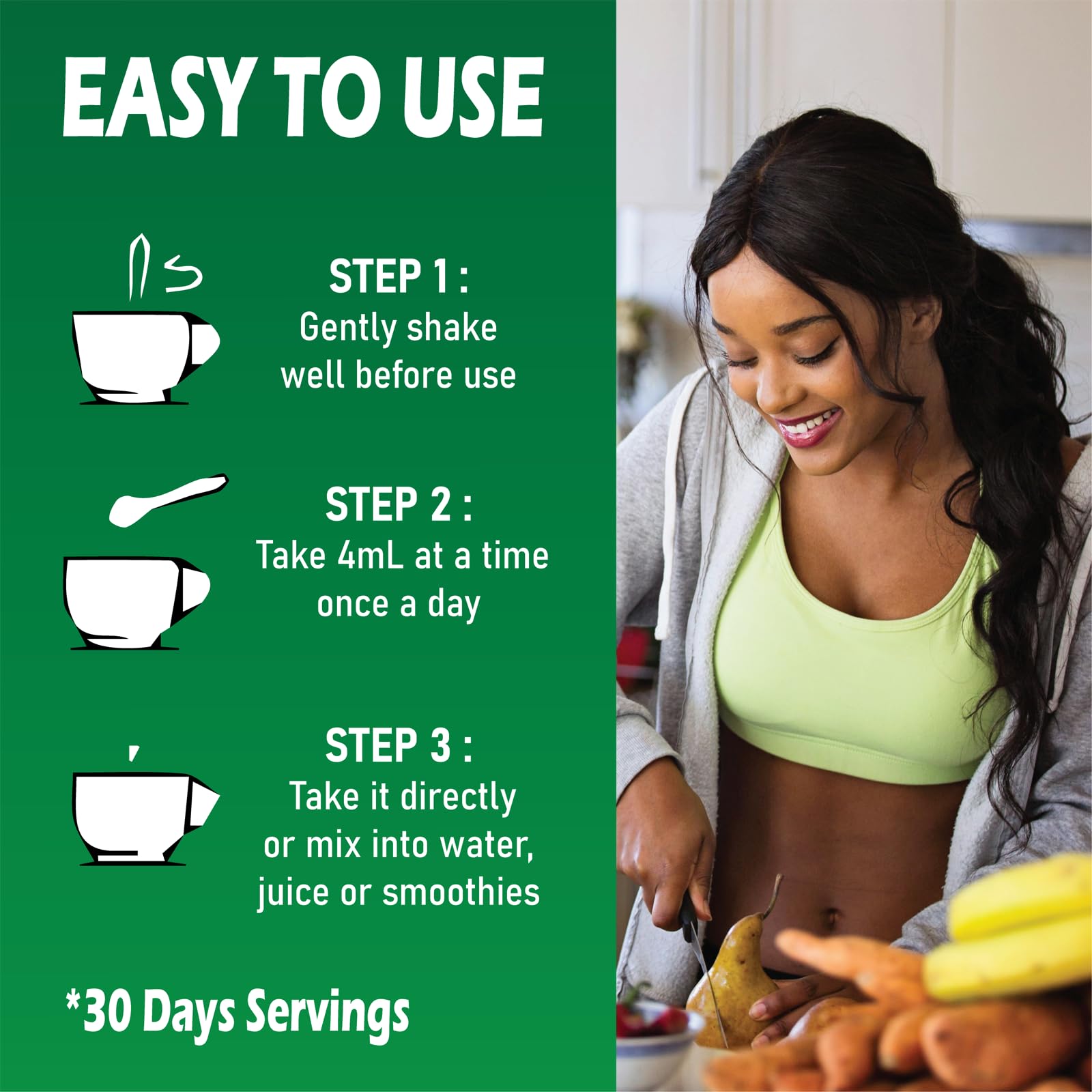 Talina InnerFresh routine image illustrating morning supplement habit.