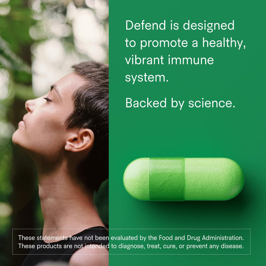 Tally Health Defend bottle angled view for easy supplementation