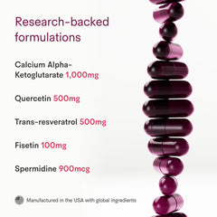 Close-up of the label confirming vegan, non-GMO and gluten-free quality of the formula.
