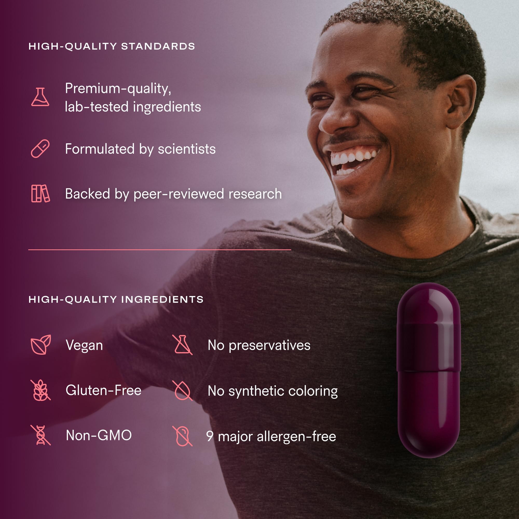 Scoop with capsules ready for daily wellness routine with the product in view.