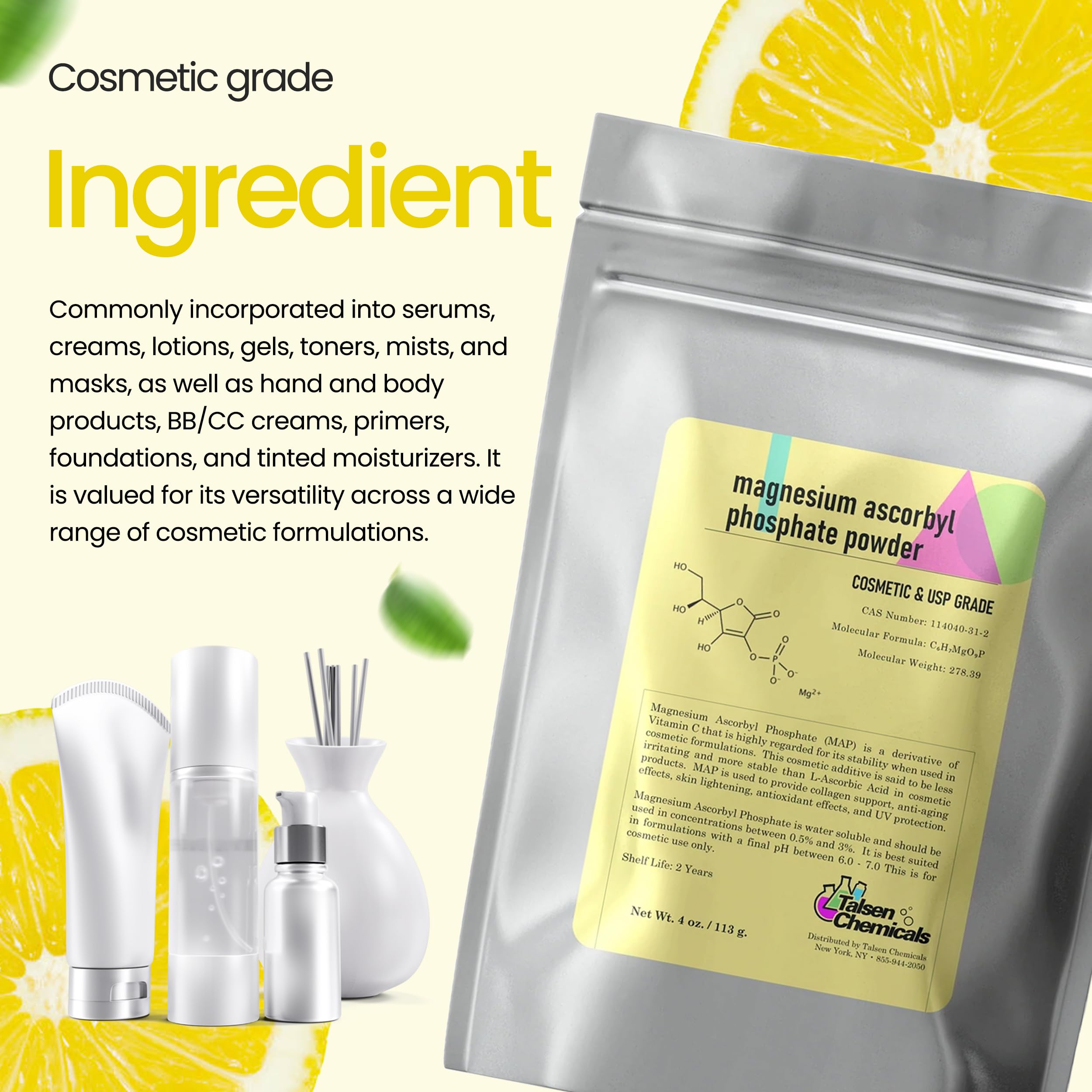 Closeup of MAP powder texture shows fine granules for easy mixing.