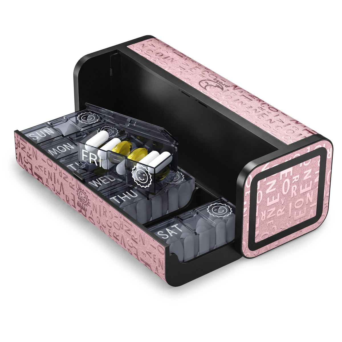 Talvolc M 7-day AM/PM organizer with travel-ready design