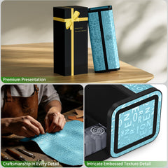 Talvolc M compact design sits neatly on a desk or nightstand.