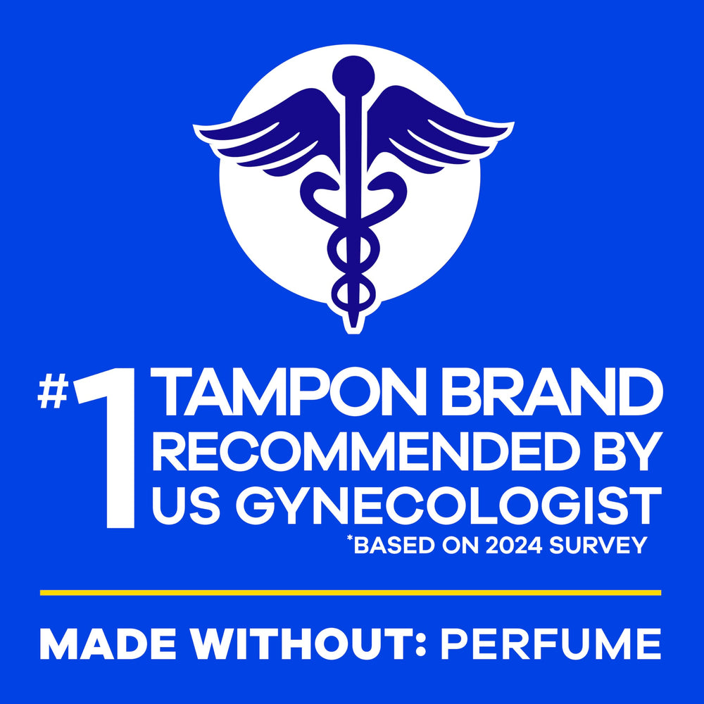 Tampax Pearl provides five absorbencies for different flow levels.