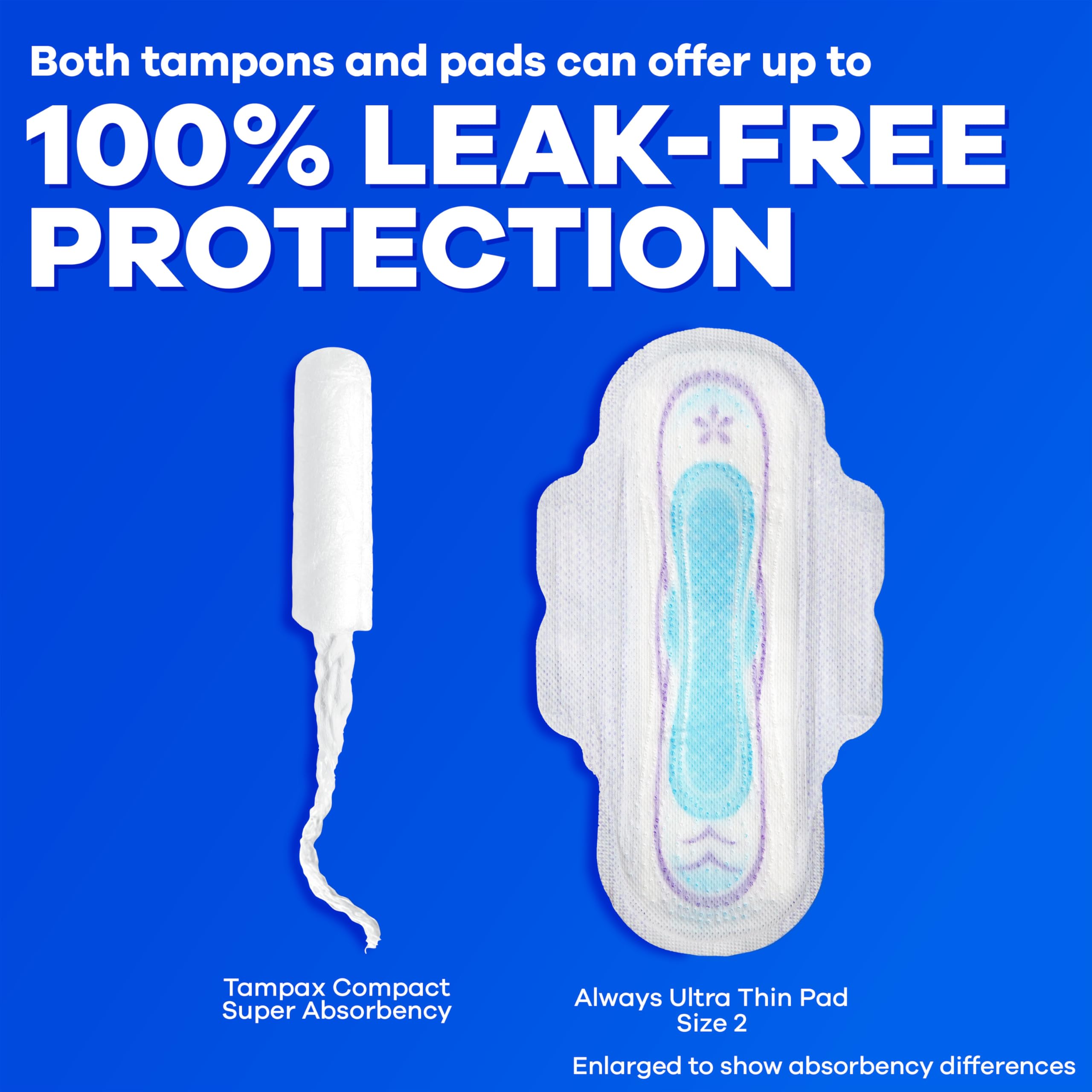 Unscented Tampax Pearl tampon for comfortable wear