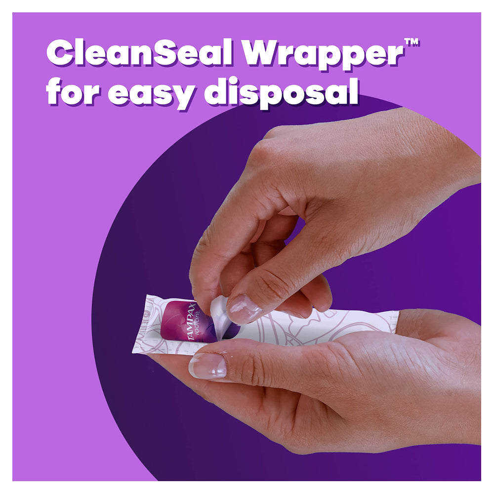 Tampax Pocket Radiant body-safe materials meet safety standards.