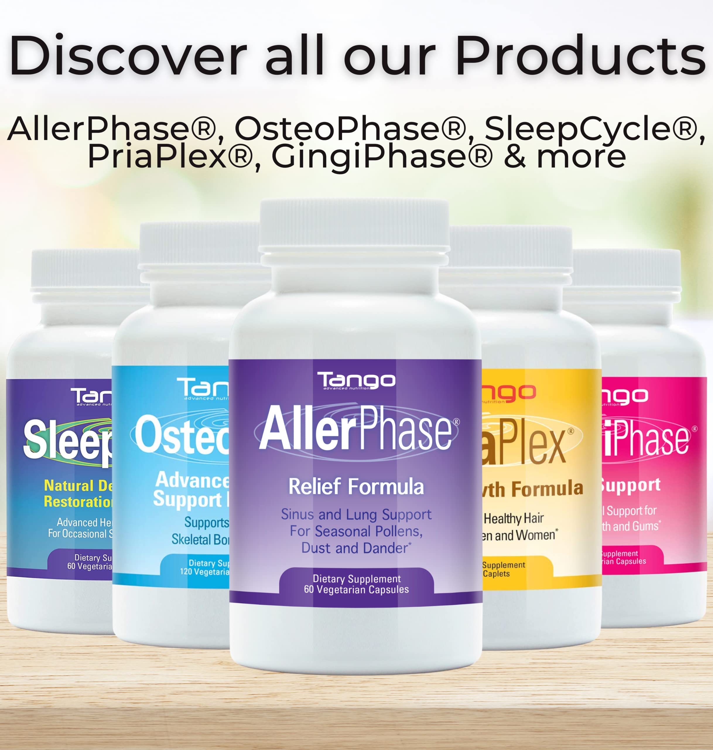 Tango ArthriPhase daily routine scene with water, supporting everyday joint comfort.