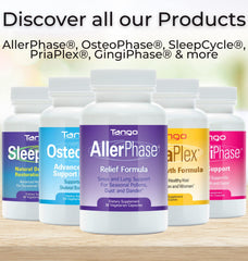 Tango ArthriPhase daily routine scene with water, supporting everyday joint comfort.