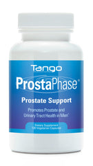 Tango ProstaPhase bottle front view; supports prostate health and urinary comfort.