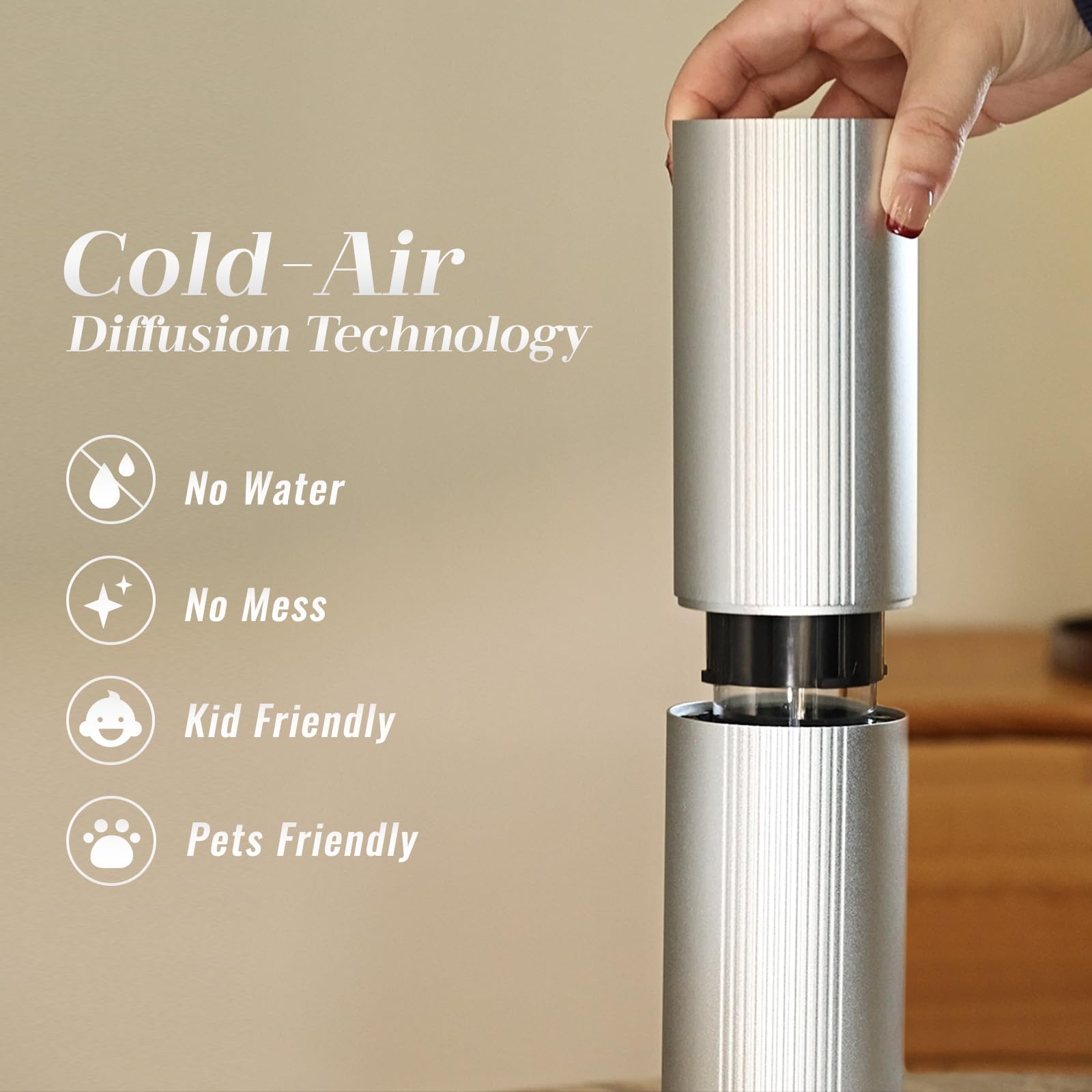 TANOXI diffuser app control on phone enables quick scheduling.
