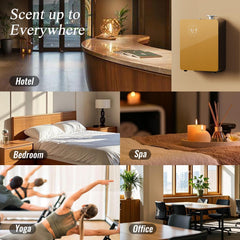 Tanoxi diffuser in a modern living room providing ambient scent without mess.