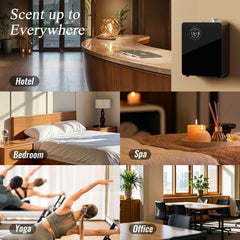 TANOXI metal black diffuser adds modern aesthetics to spaces.