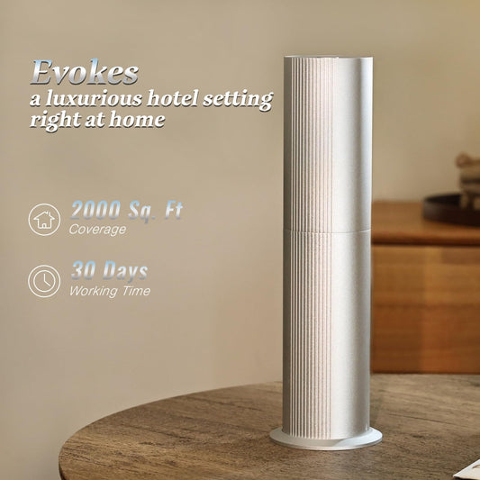 TANOXI diffuser app and remote control for convenient scheduling and control.