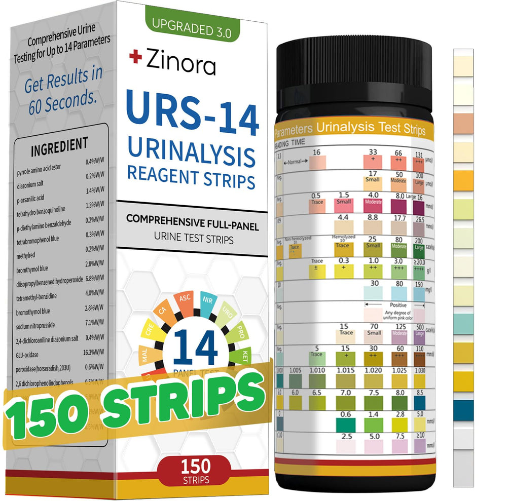 Tansozhe URS-14 box with 150 test strips for home wellness checks