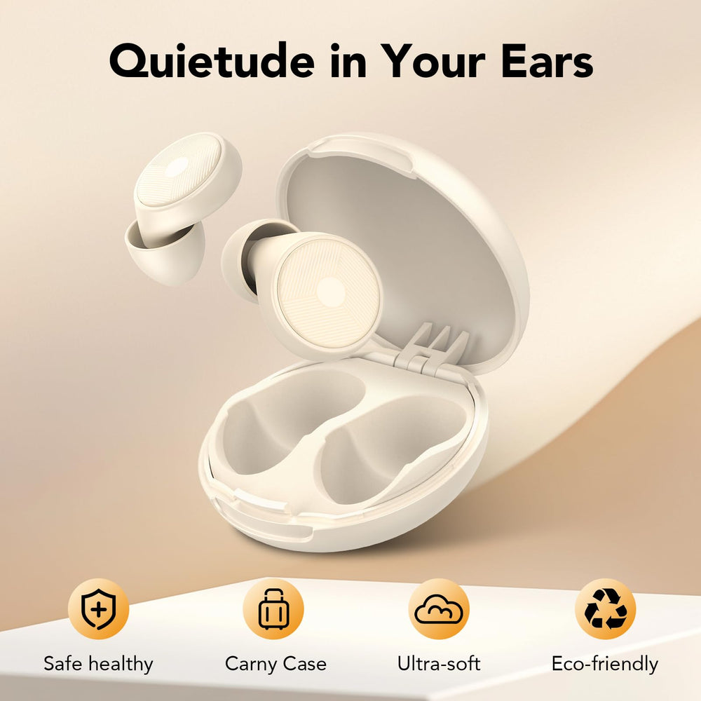 Taopodo earplugs and carrying case for on the go quiet