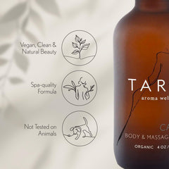 TARA Spa Therapy Calm lavender-mandarin-chamomile scent promoting tranquility.