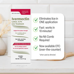 TARO ivermectin lotion nozzle ready for precise scalp application