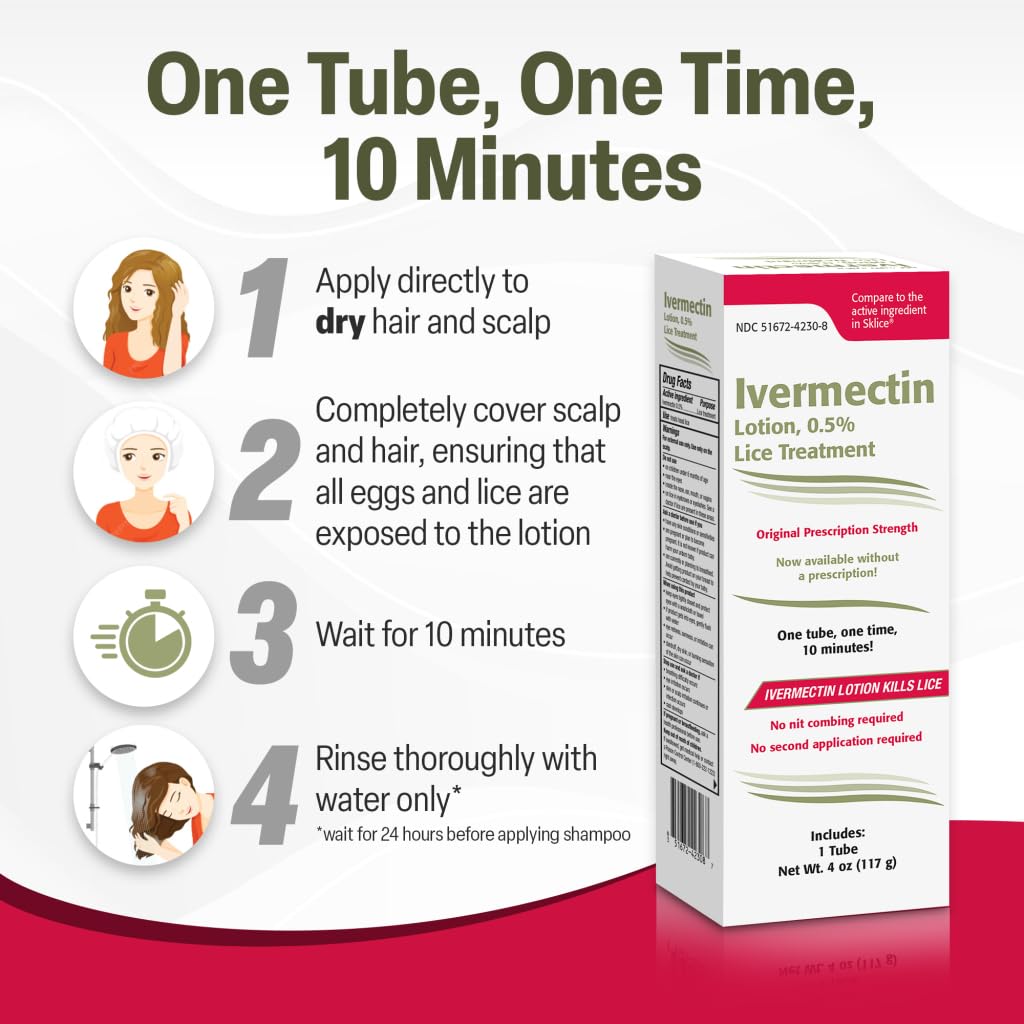 TARO ivermectin lotion tamper-evident seal ensures safety
