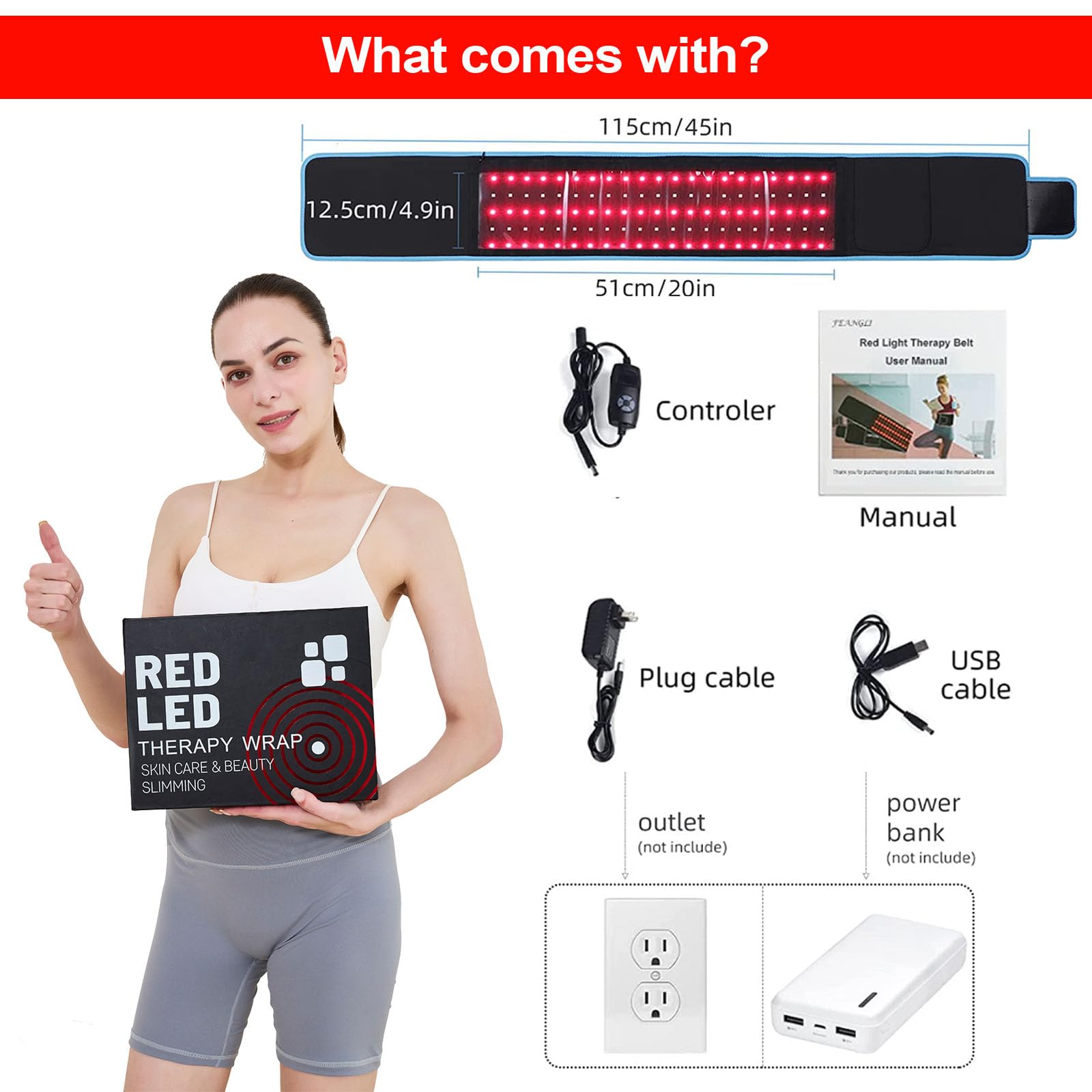 Tashi Red Light Therapy Belt travel case for on-the-go use.