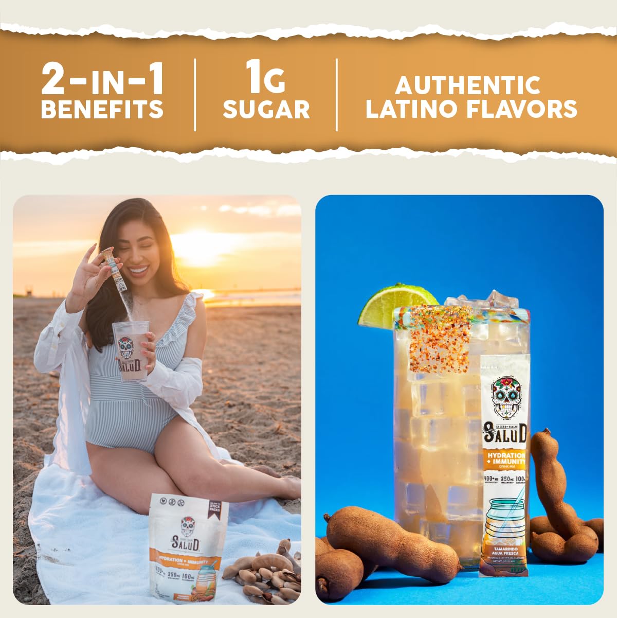 Taste Salud elderberry immunity electrolytes image highlights immune support.