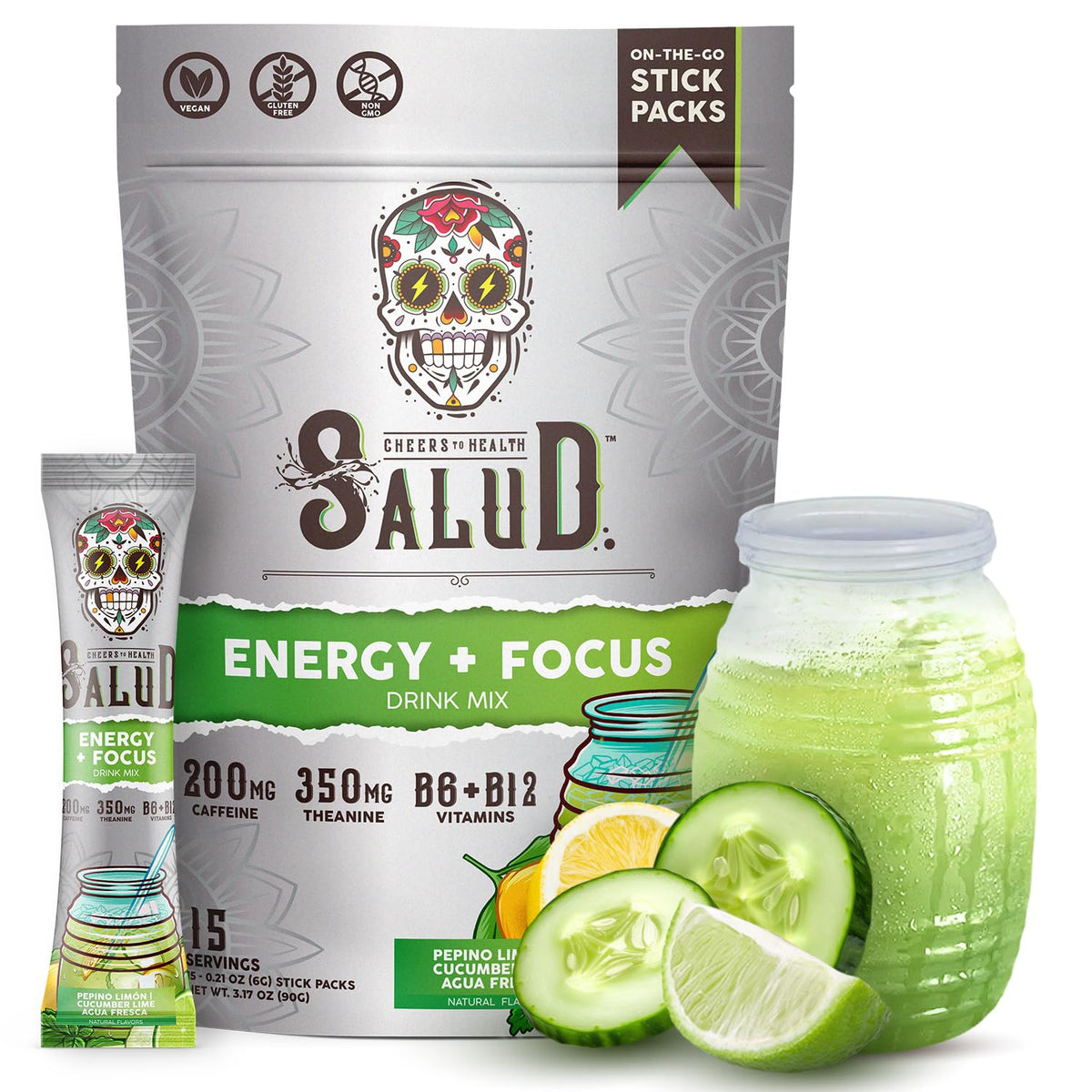 Taste Salud empaque-stick-energizante para energía rápida y práctica.