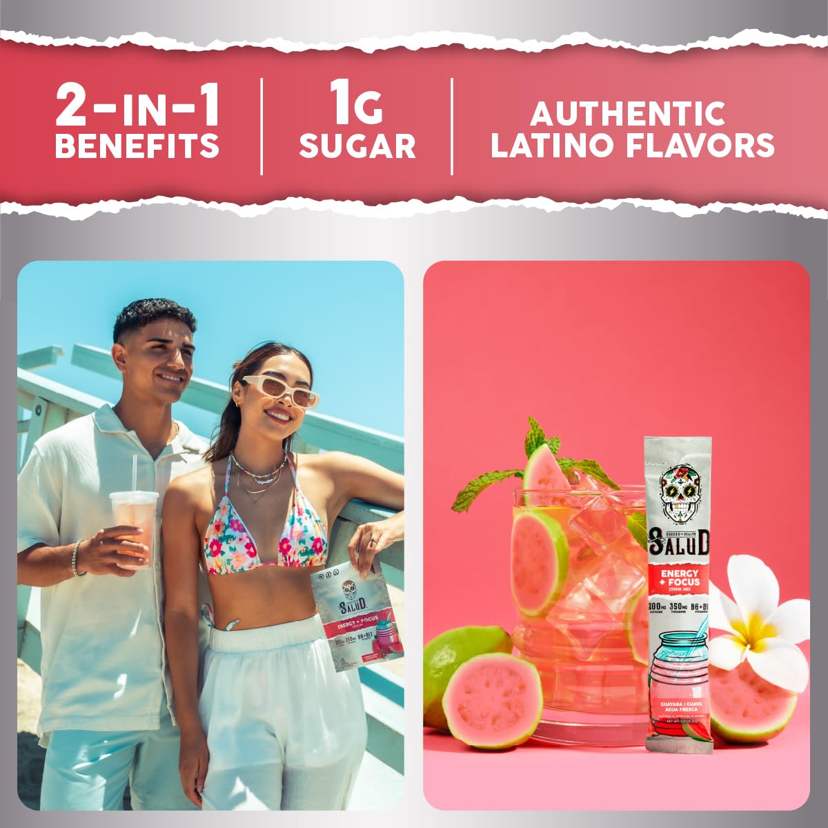 Taste Salud guava water mix on the go offering refreshing hydration